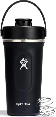 Vista 19 de Hydro Flask Botella agitadora – Botella de gimnasio de acero inoxidable aislada para preentrenamiento y proteína 24 onzas Agave Verde