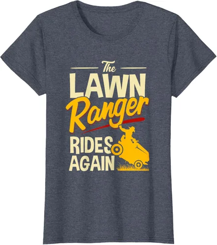 Vista 46 de The Lawn Ranger Rides Again - Camiseta de corte de césped Azul Marino