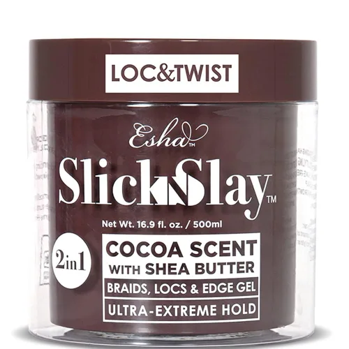 Vista 7 de Esha Slick N Slay - Gel trenzado 3 en 1 para trenzas y bordes, sujeción ultra extrema para el cabello, brillo hidratante y acondicionador, gel