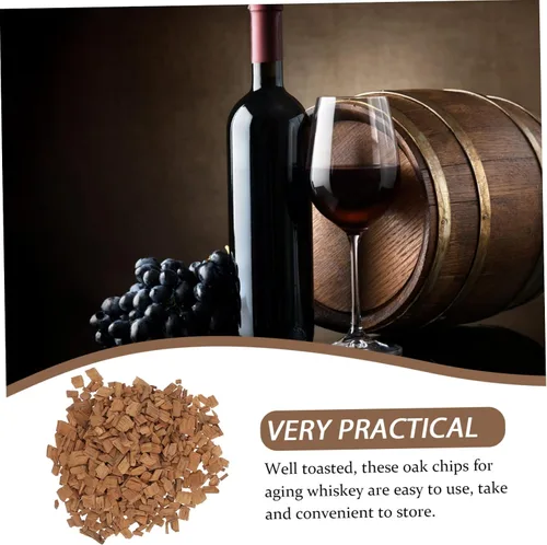 Vista 3 de KICHOUSE Paquete de 1 patatas fritas American Cubes Suministros de elaboración de cerveza de vino Cocinar trozos de madera Suministros para hacer