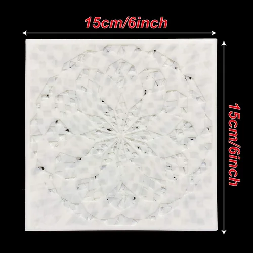 Vista 3 de 32 plantillas geométricas de 6 x 6 pulgadas, plantillas de pintura de mandala para álbumes de recortes, galletas, azulejos, muebles, decoración