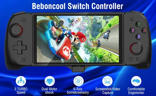 Vista 7 de CXY CHYUHSIN Joy-Con - Controlador de interruptor para Nintendo Switch, USB Plug & Play, carga rápida PD de 15 V, vibración dual y giroscopio de 6