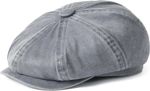 Vista 7 de BOTVELA Gorra plana vintage de 8 paneles para hombre, estilo Baker Boy, Gatsby, Ivy