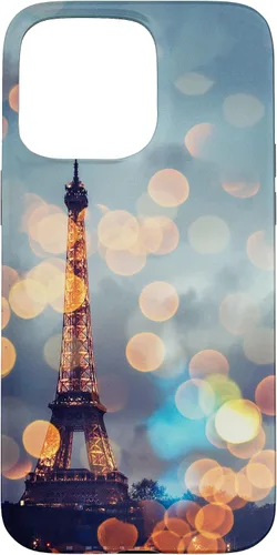 Vista 28 de iPhone 16 escénica Torre Eiffel París Francia por la noche Bokeh Majestic Case