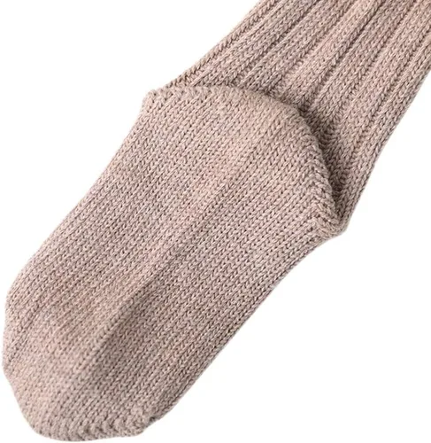 Vista 9 de Kayotuas Calcetines altos hasta la rodilla con lazos, calcetines de uniforme con volantes de tubo largo, calcetines de punto acanalado para bebés