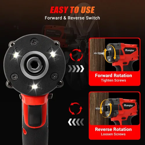 Vista 4 de Destornillador de impacto inalámbrico 2953-20 para batería Milwaukee M18, hasta 220 pies-libras (300 N.m) Destornillador de impacto sin escobillas