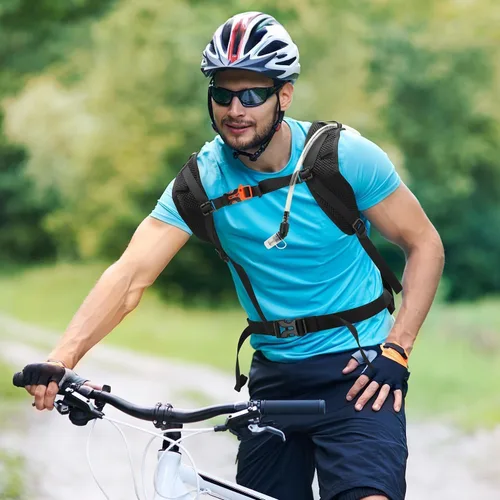 Vista 6 de Mochila de Hidratación Paquete de Hidratación Mochila de Agua con Bolsa de Hidratación de 2L (70 onzas) para Hombres Mujeres Niños para Correr