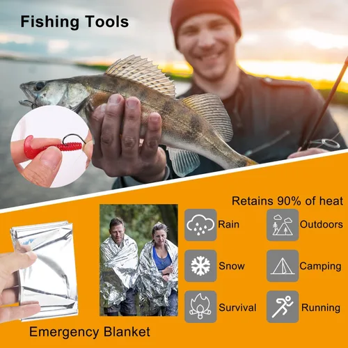 Vista 6 de Survival Kit, Camping Tools for Hiking, Fishing & Emergencies