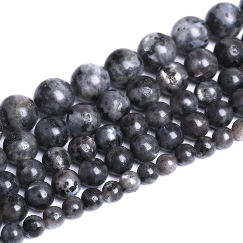 Vista 43 de 100 cuentas de piedra multicolor natural de 0.236 pulgadas (0.236 in), cuentas espaciadoras sueltas redondas para hacer pulseras, collares, aretes