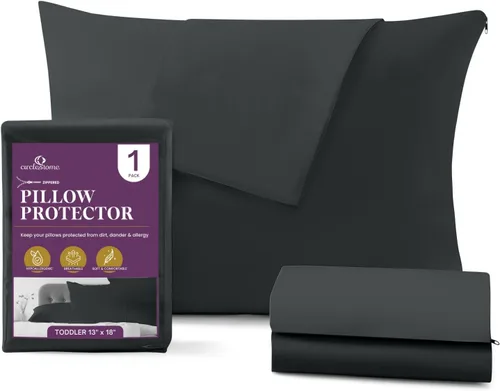 Vista 34 de Juego de 8 protectores de almohada estándar con cremallera, 100% algodón, transpirables, protegen las almohadas de la suciedad, el polvo y los 1
