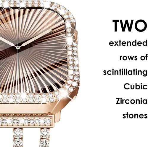 Vista 40 de Surace Bling - Carcasa con protector de pantalla para Apple Watch Series 3, 2, 1 de 1.496 pulgadas