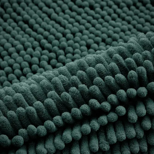 Vista 43 de Juego de alfombras de baño Smiry de 2 piezas, suave alfombra absorbente de chenilla y juego de alfombra en forma de U para inodoro, alfombra de baño