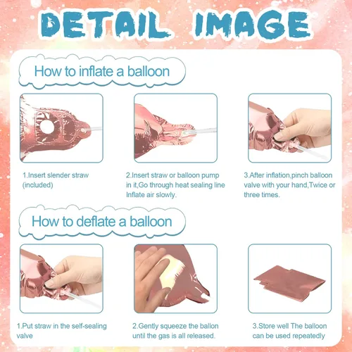 Vista 6 de Globos grandes de novia de oro rosa con 2 globos de anillo para despedida de soltera, despedida de soltera, decoración de fiesta de compromiso