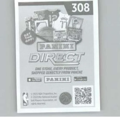Vista 2 de 2022-23 Panini NBA Stickers #308 Nikola Jokic Denver Nuggets Official Thin Mini Sticker Trading Card