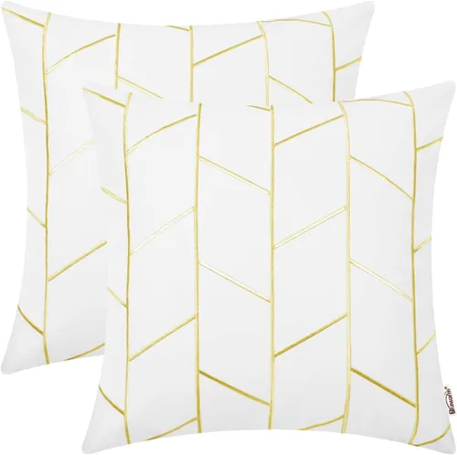 Vista 26 de BRAWARM Fundas de almohada de cuero 16 X 16 pulgadas, paquete de 2 fundas de almohada de cuero sintético negro, fundas de almohada decorativas