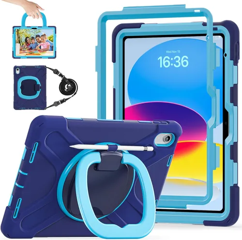 Vista 25 de Funda para iPad de 11ª Generación 11" (A16) 2025, iPad de 10ª Generación 10.9" 2022, Funda a Prueba de Golpes para Niños con Protector de Pantalla