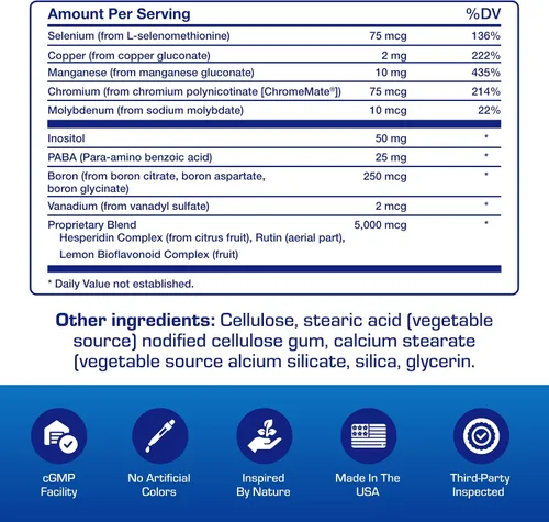 Vista 5 de Multivitamínico para adultos 30 en 1 con hierro, rico en antioxidantes de más de 50 multivitamínicos para mujeres y hombres con vitaminas A, C, D, E