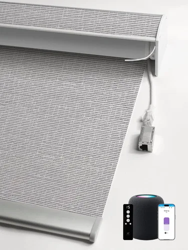 Vista 35 de SmartWings Persianas enrollables con cable duro PoE 100% opacas, muestra de tela