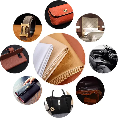 Vista 2 de Dami - Tela de piel sintética para tapicería, muebles, sillas, coches, bolsos, aretes, manualidades, manualidades, manualidades, 54.3 in de ancho