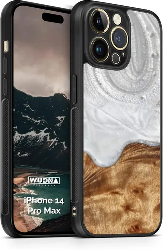 Vista 23 de WUDN Funda delgada de resina y madera para teléfono compatible con Apple iPhone 6, 6s, 7, 8, SE