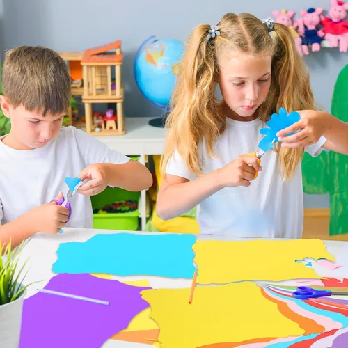 Vista 6 de 40 hojas de cartulina de papel kraft de colores de 8.5 x 11 pulgadas, 10 colores surtidos, tarjetas de felicitación de papel grueso para menús