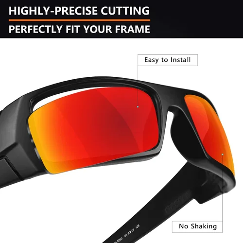 Vista 3 de Alphax Lentes de repuesto polarizadas para Oakley Gascan OO9014 - Múltiples opciones