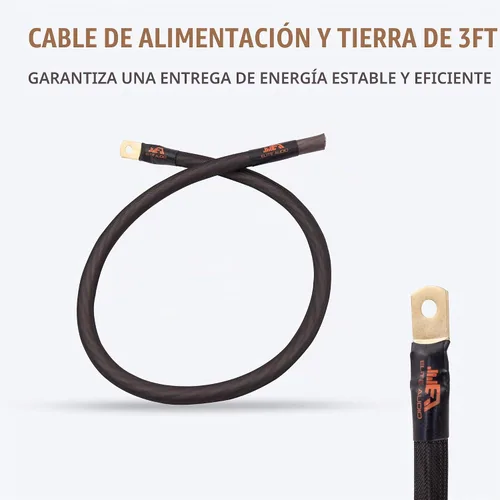 Vista 8 de Elite Audio Kit de cableado de amplificador de calibre 0, kit de instalación de amplificador OFC de 5000 W - EA-PROK0