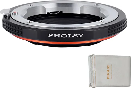 Vista 9 de PHOLSY - Adaptador de lentes compatible con lente Nikon F (tipo G) a cámara MFT M4/3 Manual Mount Converter with Aperture Control Ring Compatible