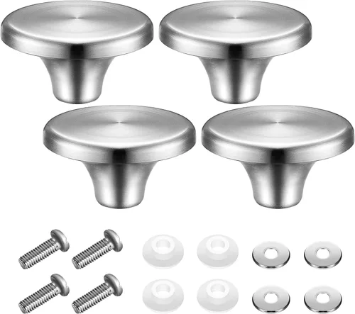 Vista 8 de Hotop 4 Juegos de Perillas para Horno Holandés de Acero Inoxidable, Perillas de Repuesto, Mango de Tapa de Olla Compatible con Le Creuset, Aldi