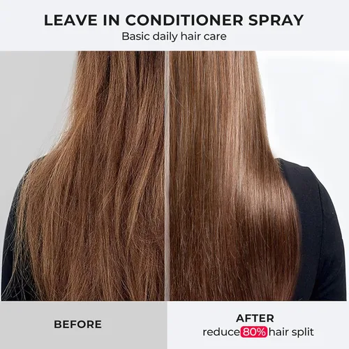 Vista 5 de TYMO Protector térmico para cabello con aceite de argán para herramientas de peinado calentadas, spray acondicionador sin enjuague para suavizar e