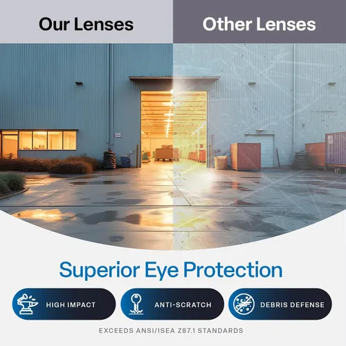 Vista 4 de Bullhead BH10613 - Lentes de seguridad, talla única Se ajusta a todos