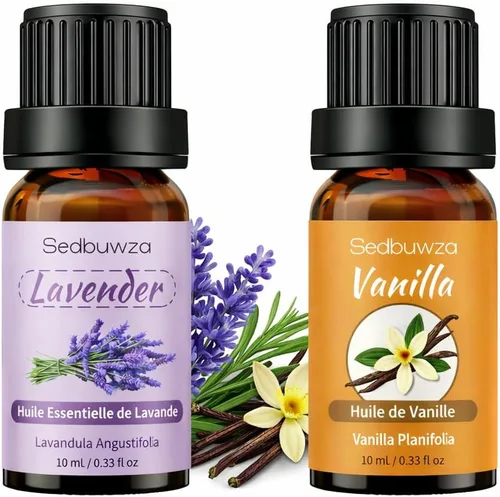 Vista 22 de Sedbuwza Juego de aceites esenciales de vainilla, paquete de 2 aceites de aromaterapia de vainilla para masaje, difusor, perfume, jabón, fabricación
