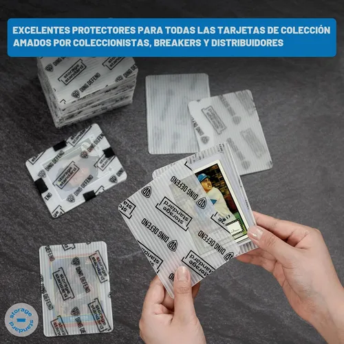 Vista 8 de Protectores de envío de tarjetas coleccionables – Insertos de plástico ultra fuertes de primera calidad – Paquete de 110 – 3.5 x 4.5 pulgadas