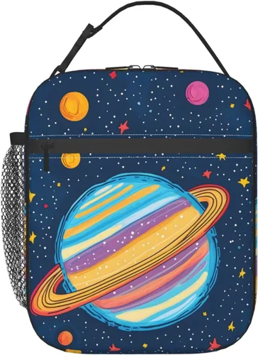 Vista 11 de Lonchera con diseño de margaritas para mujeres, niños, niñas y hombres, lonchera aislada, bolsa de almuerzo para adultos, bolsa de almuerzo