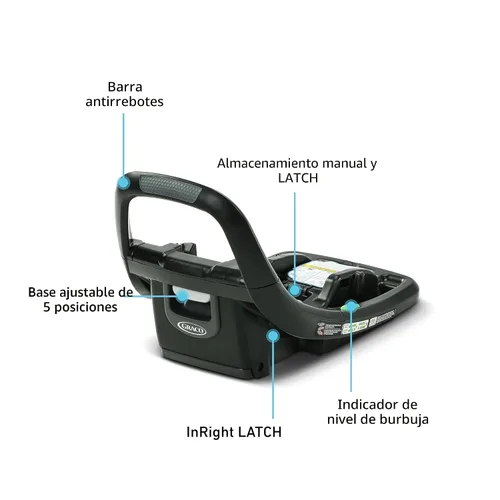 Vista 6 de Graco SnugRide SnugFit - Base para asiento de auto para bebé, color negro