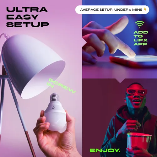 Vista 8 de LIFX Color, E26 Rosca Edison