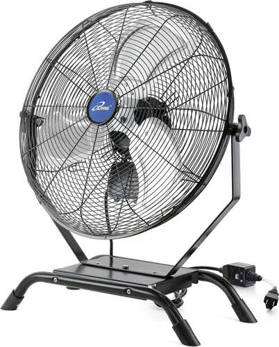 Vista 11 de iLiving Ventilador oscilante de montaje en pared con inclinación ajustable, 18 pulgadas, 3 velocidades, rejilla y hoja de metal, oscilación de 90