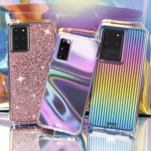 Vista 6 de Case-Mate - SOAP BUBBLE - Funda iridiscente para Samsung Galaxy S20+ S20 Plus - Compatible con 5G - 6.7 pulgadas - Iridiscente