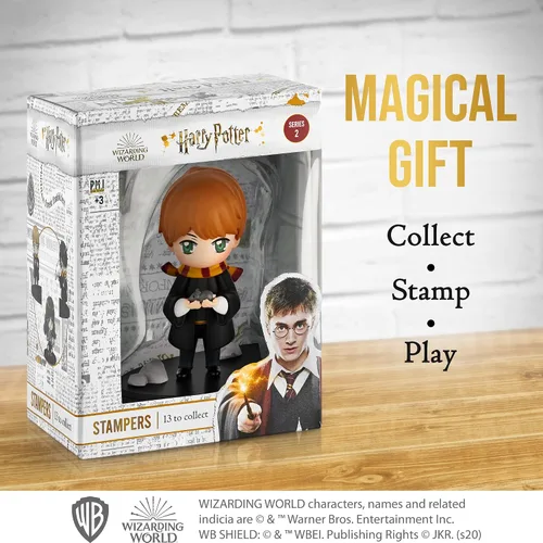 Vista 4 de P.M.I. Harry Potter - Figuras de 3.1 in con estampadores, colección premium, 1 paquete de caja con ventana (S2)