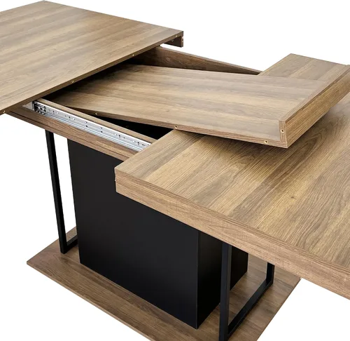 Vista 9 de [Usado] KEIKI Mesa de comedor extensible de 62.99 a 78.7 pulgadas, moderna mesa de cocina extensible de granja para 6 a 10 personas, mesa