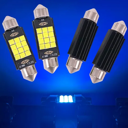 Vista 26 de SOCAL-LED - Bombilla LED de 0.157 x 1.220 in de Canbus Super Bright 3030 Chipset para interior de coche, luz de cúpula DE3175, luz de mapa, azul