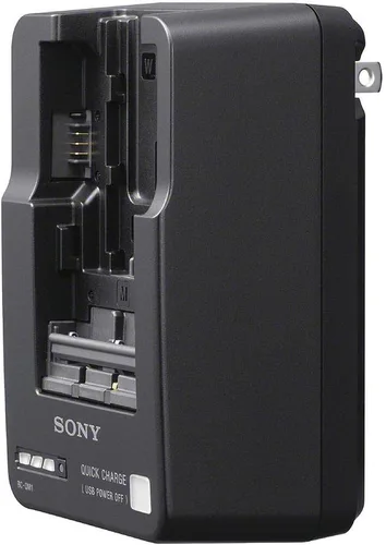 Vista 4 de Sony BCQM1 Cargador de batería compacto (negro)