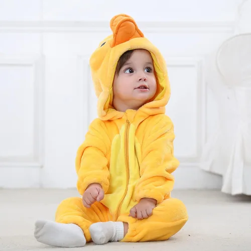 Vista 7 de BJWEO - Lindo disfraz para bebé, niñas y niños pequeños y recién nacidos, disfraz de Navidad, Halloween, enterizo de invierno, piyamas de cosplay