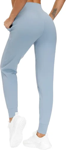 Vista 4 de THE GYM PEOPLE - Pantalones deportivos ajustados para mujer, ligeros, para entrenamiento, yoga, correr y descanso