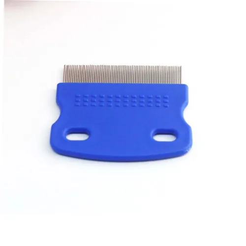Vista 3 de KALLORY Peine de aseo para perros, peine para eliminar el pelo de mascotas, peine de masaje para eliminar mate, nudos y enredos (color al azar)