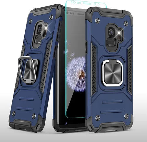 Vista 77 de YmhxcY Funda para Galaxy Note 8, funda para Galaxy Note 8 con protector de pantalla curvado 3D, fundas de grado armadura con soporte giratorio
