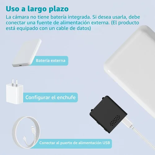 Vista 6 de Mini cámara de seguridad para interiores 2025 con WiFi 1080P Micro HD con gran angular, almacenamiento en la nube y SD, visión nocturna, cámaras