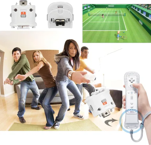 Vista 6 de GIRIAITUS Adaptador Wii Motion Plus - Controlador de sensor de movimiento remoto externo - Blanco, paquete de 2