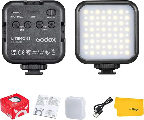 Vista 11 de Godox La mini luz creativa de M1 RGB, 13W llevó el panel ligero