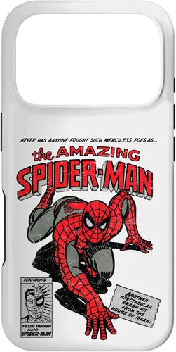 Vista 30 de Marvel Funda Retro de Cómic de Spider-Man para iPhone 17